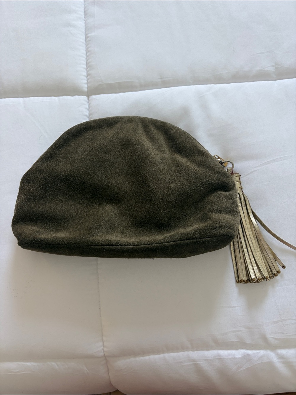 Gray small bag  with Tassel